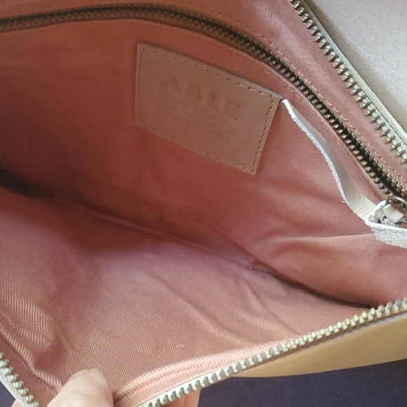 Abel Local + Global mare zip clutch. Color is fog. - Picture 12 of 13